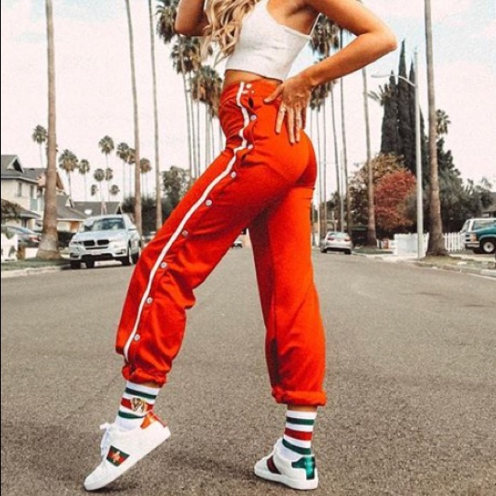 Better be tear away pants red size S
